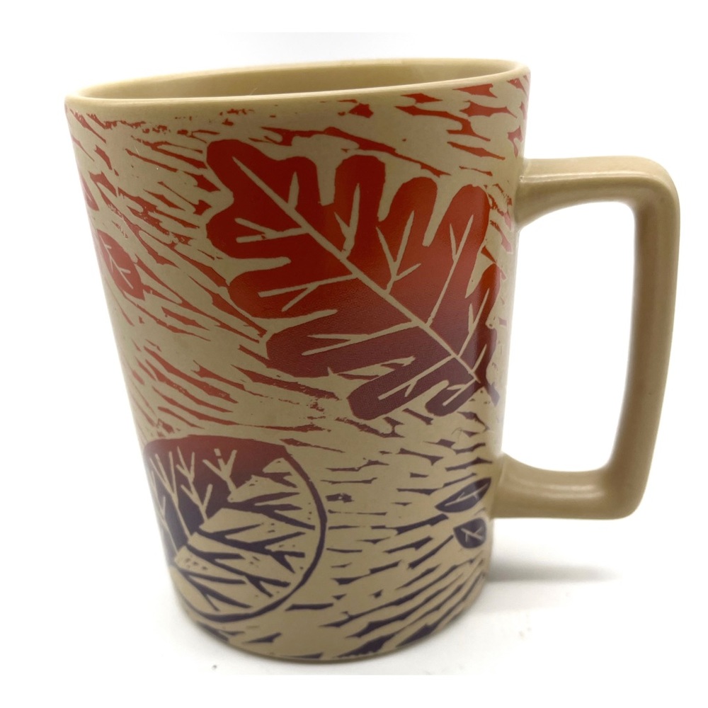 starbucks Autumn Leaves Fall 2017 mug Coffee Mug Cup Collectible Orange Brown.